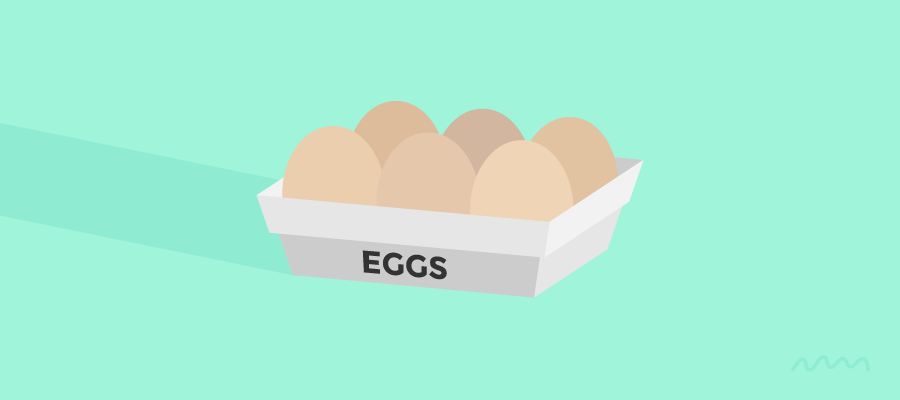Eggs: Grey Basket