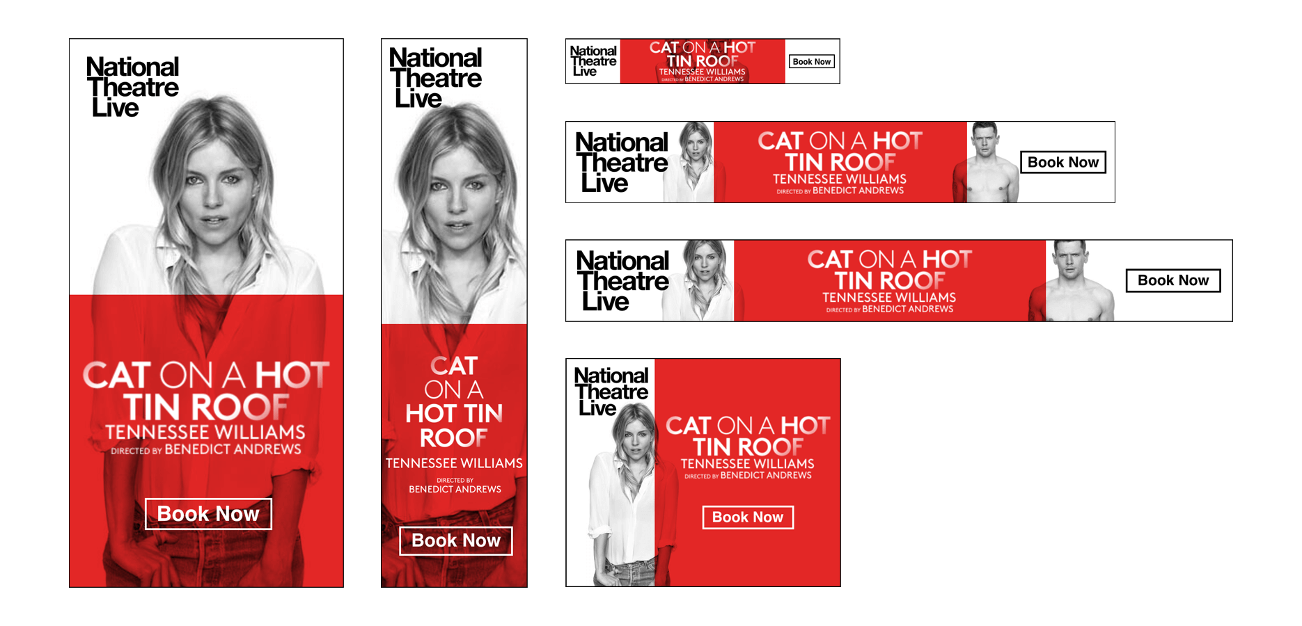 Cat on a Hit Tin Roof, National Theatre Live Banners