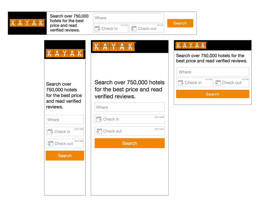 Kayak Search Form