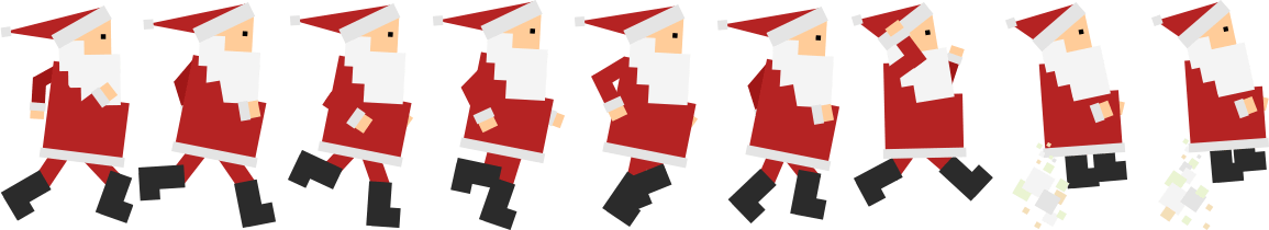 Santa run sequence